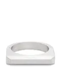 Rick Owens logo-engraved brushed bracelet - Silver