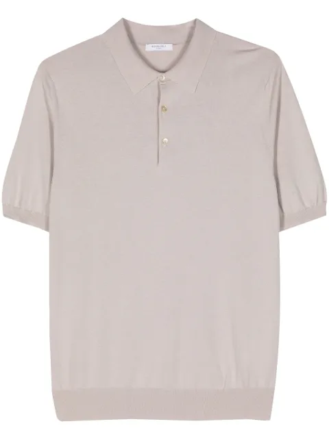Boglioli playera tipo polo de tejido fino