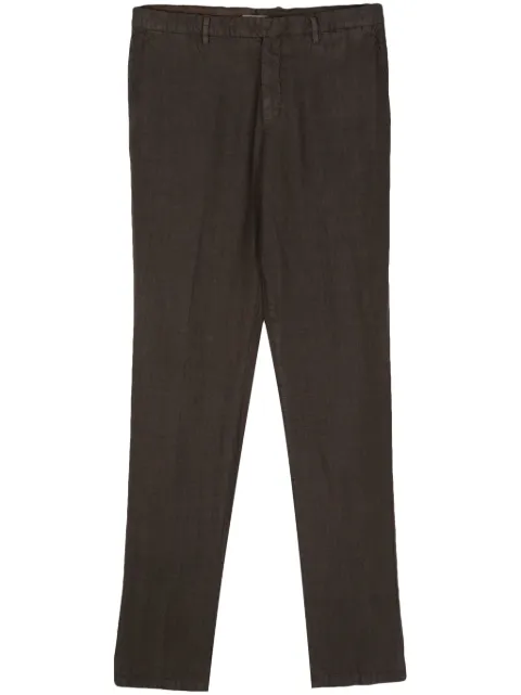 Boglioli pantalones tapered de chambray