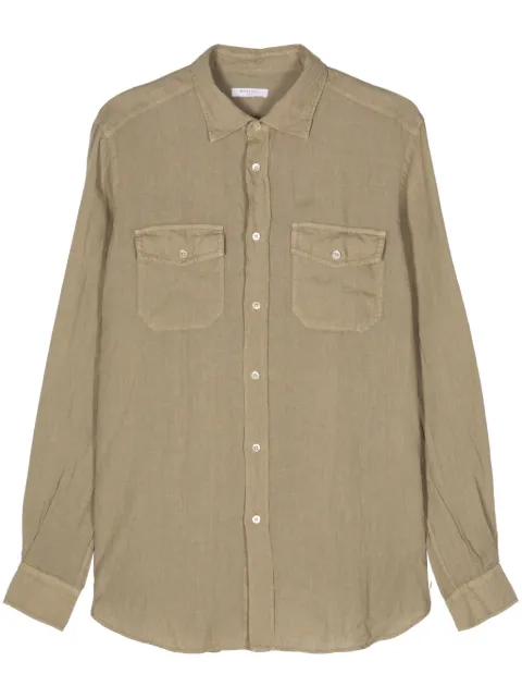 Boglioli long-sleeves linen shirt