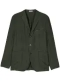 Boglioli linen single-breasted blazer - Green
