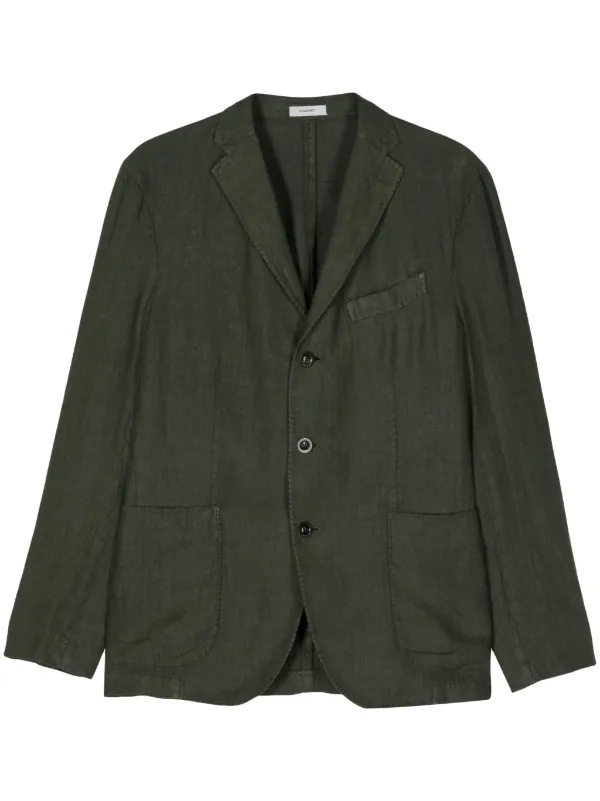 Boglioli リネン シングルジャケット | グリーン | FARFETCH JP