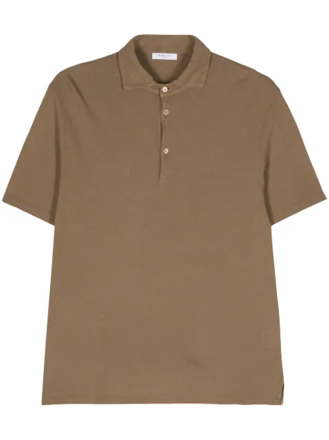 Boglioli piqué-weave polo shirt