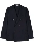 Boglioli wool double-breasted blazer - Blue