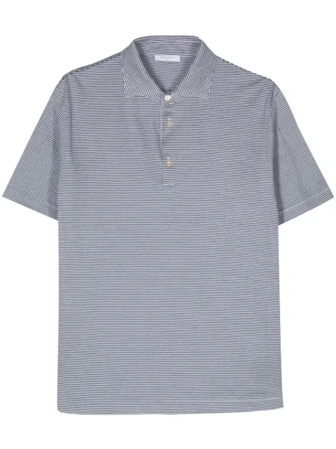 Boglioli striped cotton polo shirt