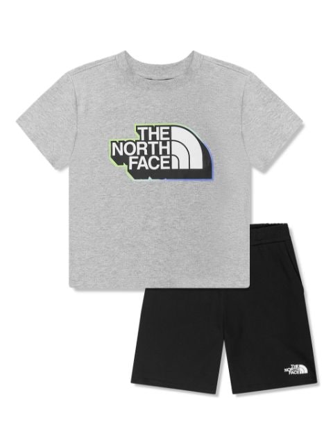 The North Face Kids logo-print tracksuit set