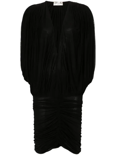 Saint Laurent draped mini dress