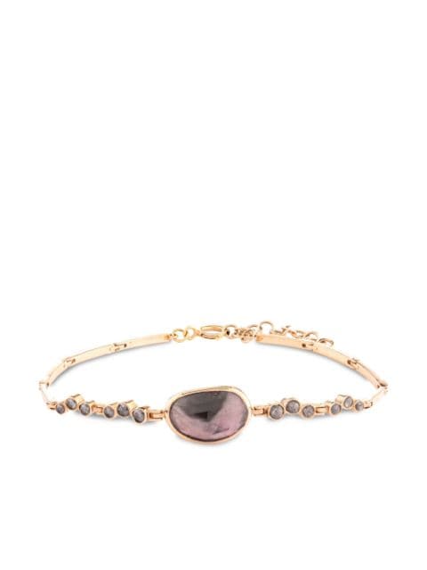 Celine Daoust 14kt rose gold diamond and tourmaline bracelet 