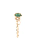 Celine Daoust 14kt yellow gold diamond and emerald earring