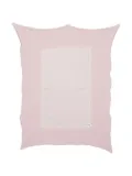 Paz Rodriguez point d'esprit-trim cotton blanket - Pink