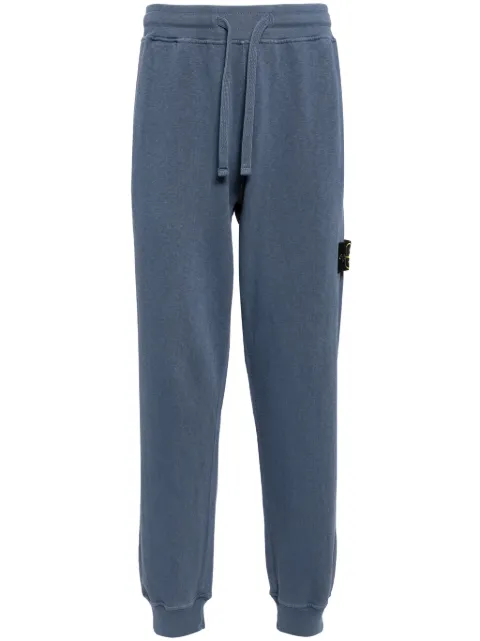 Stone Island Compass-badge cotton track pants