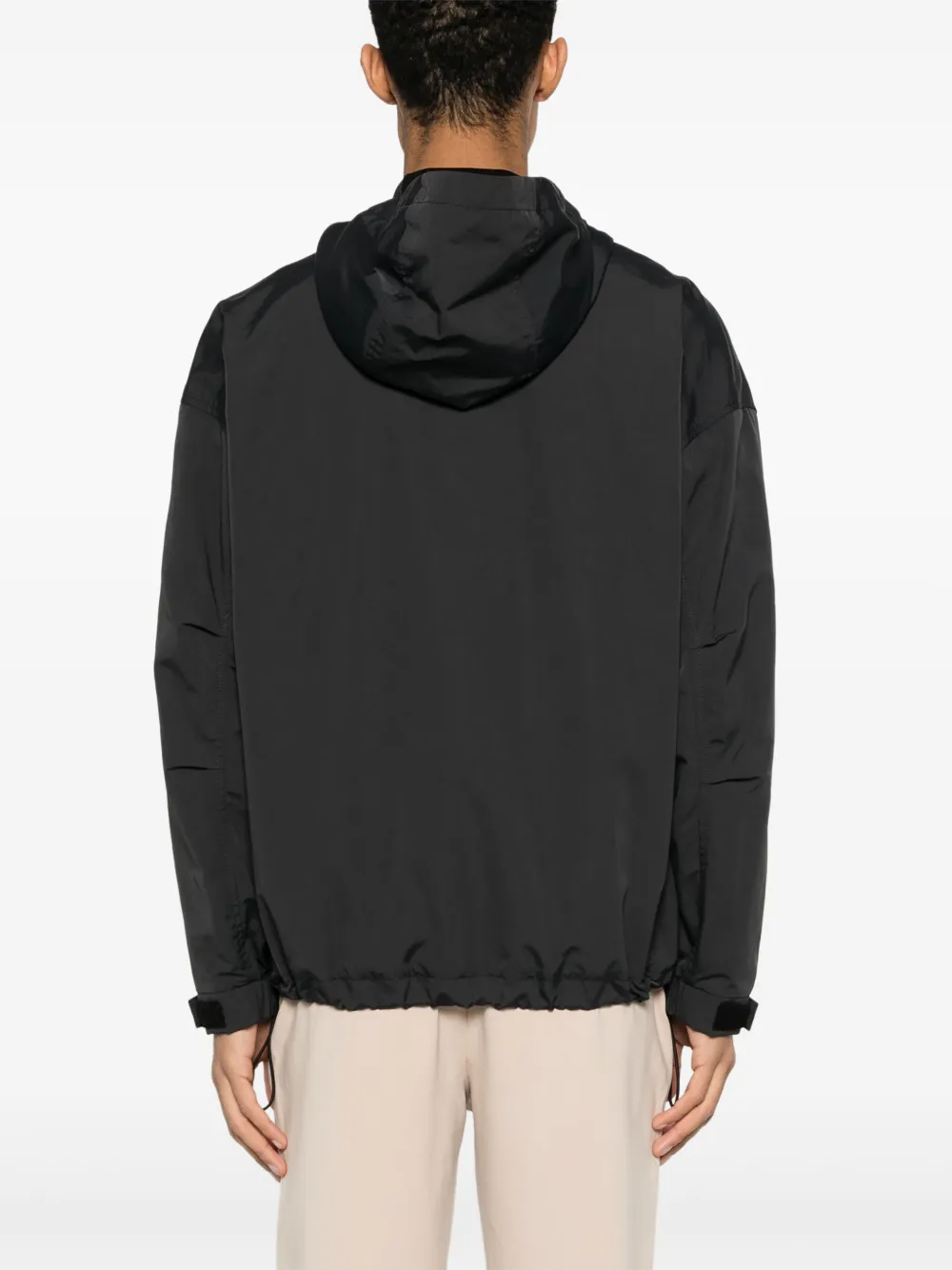 HUGO Jack met capuchon en logopatch Zwart