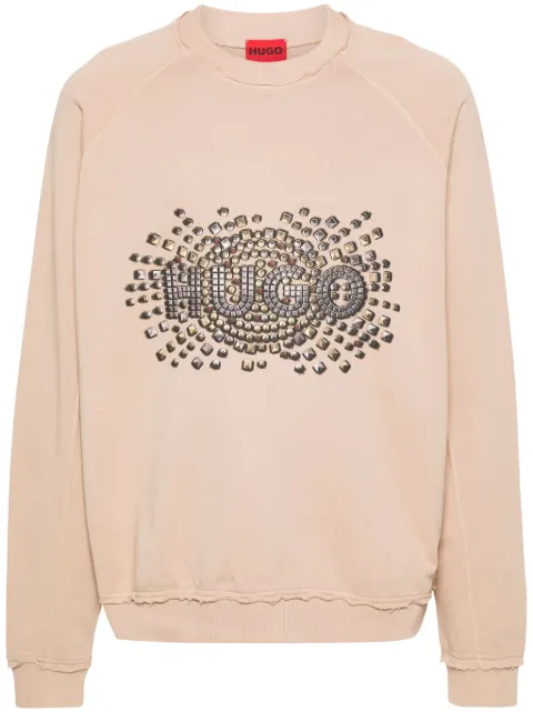 HUGO logo-print cotton sweatshirt