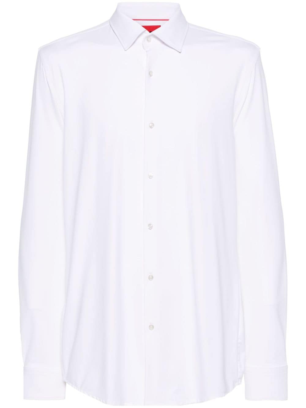 Hugo Classic-collar Slim-cut Shirt In White