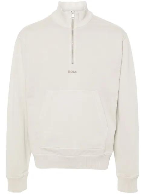BOSS logo-detail cotton sweatshirt 