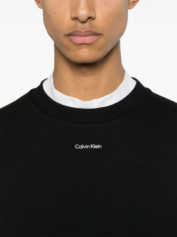 Calvin Klein logo print Sweatshirt Black FARFETCH ZA