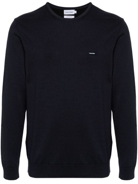 Calvin Klein 로고 패치 스웨터