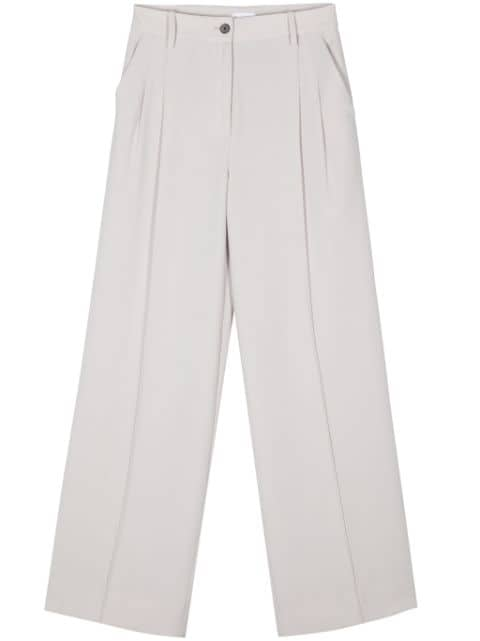 Calvin Klein twill wide-leg trousers