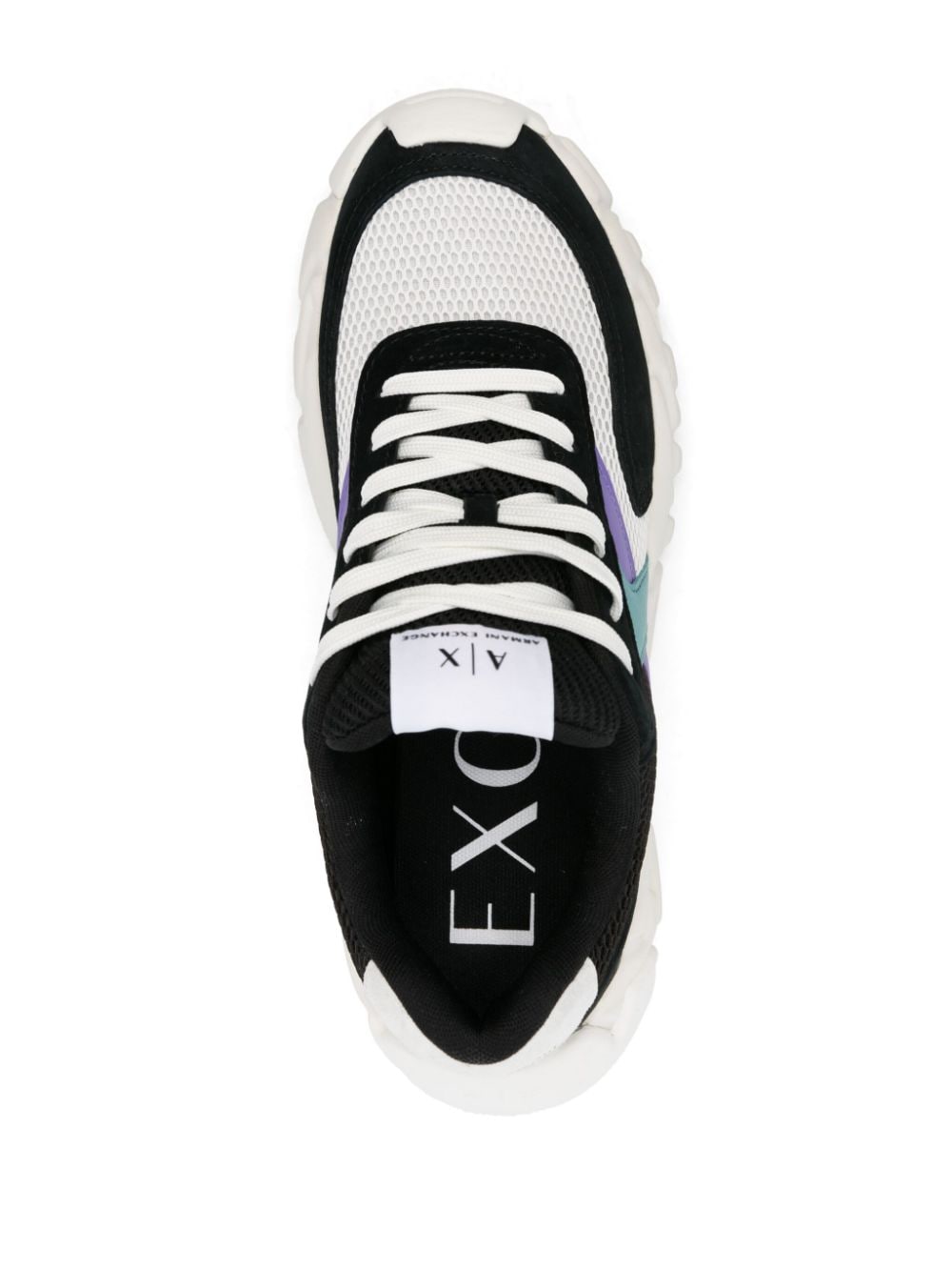 Shop Armani Exchange Xux211 Chunky Sneakers In White