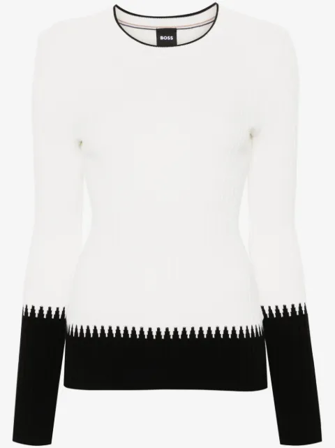 BOSS Fedrina ribbed-knit top
