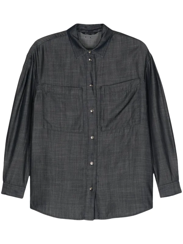 Armani Exchange long-sleeve Shirt Blue FARFETCH VN