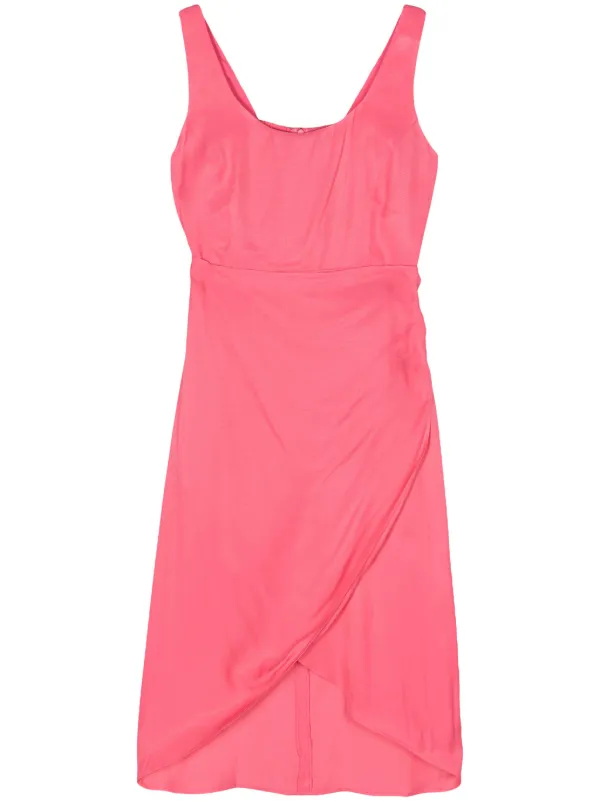 armani exchange pink dress Armani Exchange Pink Long Sleeve Swing Dress
