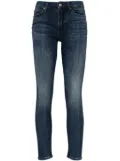 Armani Exchange stonewashed distressed tapered jeans - Blue