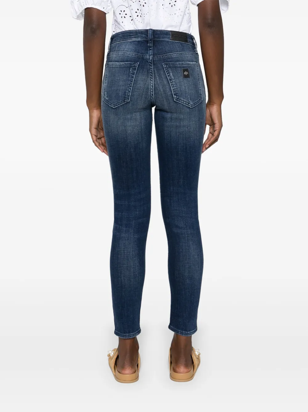 Armani Exchange Stonewashed jeans Blauw