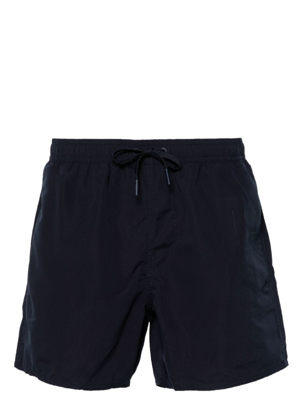 Armani Exchange Logo-print Swim Shorts In Blau