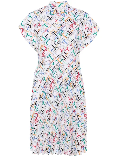 Robe-chemise à motif monogrammé - Tommy Hilfiger - Modalova