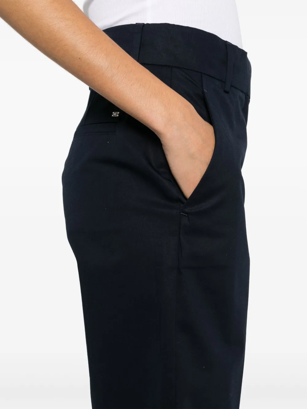 Tommy Hilfiger Cropped broek Blauw