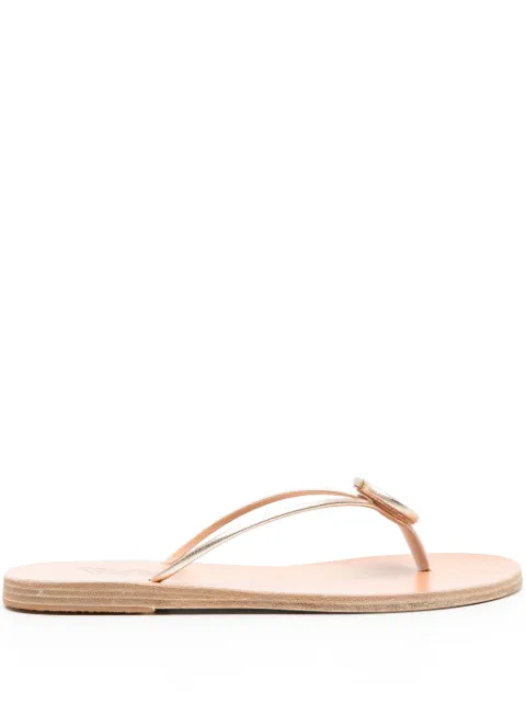 Ancient Greek Sandals tongs Strovilos en cuir