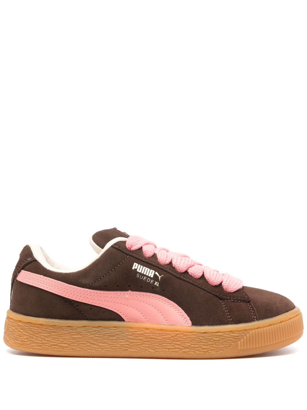 Shop Puma Suede Xl Padded Sneakers In Brown