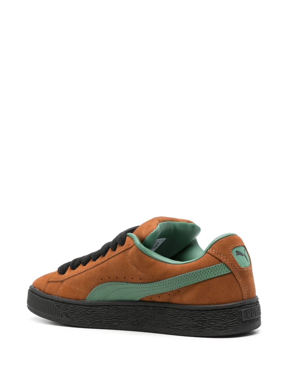 Shop Puma Suede Xl Logo-print Sneakers In Brown