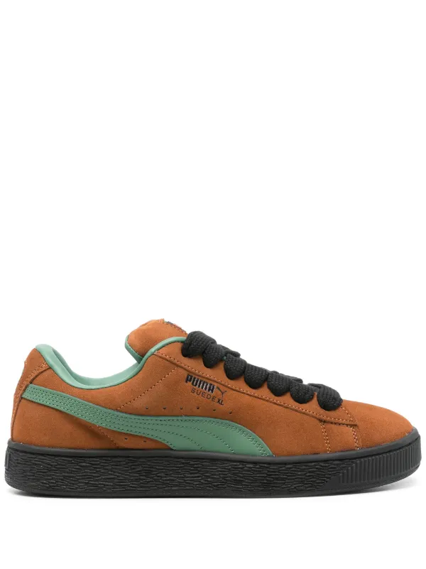 PUMA Suede XL logo print Sneakers Brown FARFETCH PH