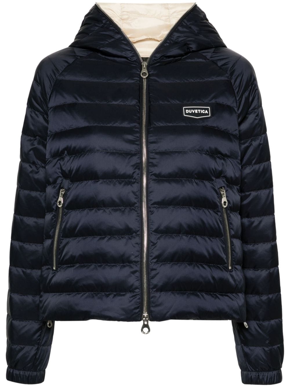 Duvetica Caroma quilted puffer jacket Blauw