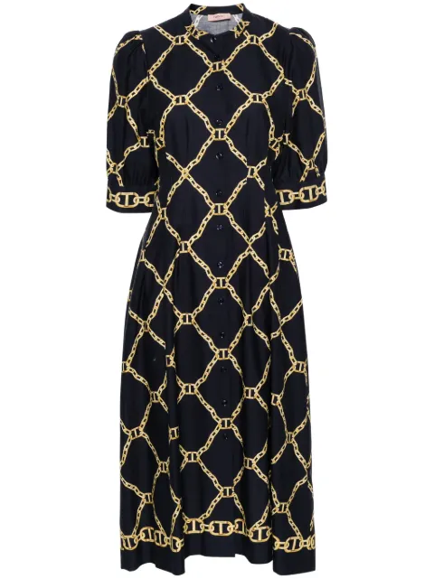 TWINSET Abito midi con stampa