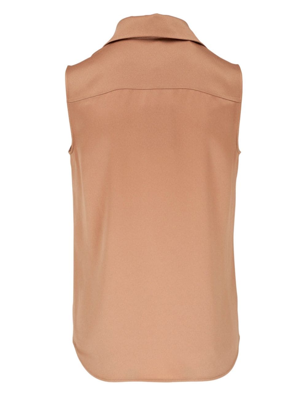 Michael Kors Mouwloze satijnen blouse - Beige