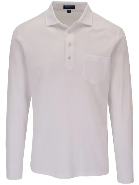 Peter Millar long-sleeve cotton-cashmere polo shirt