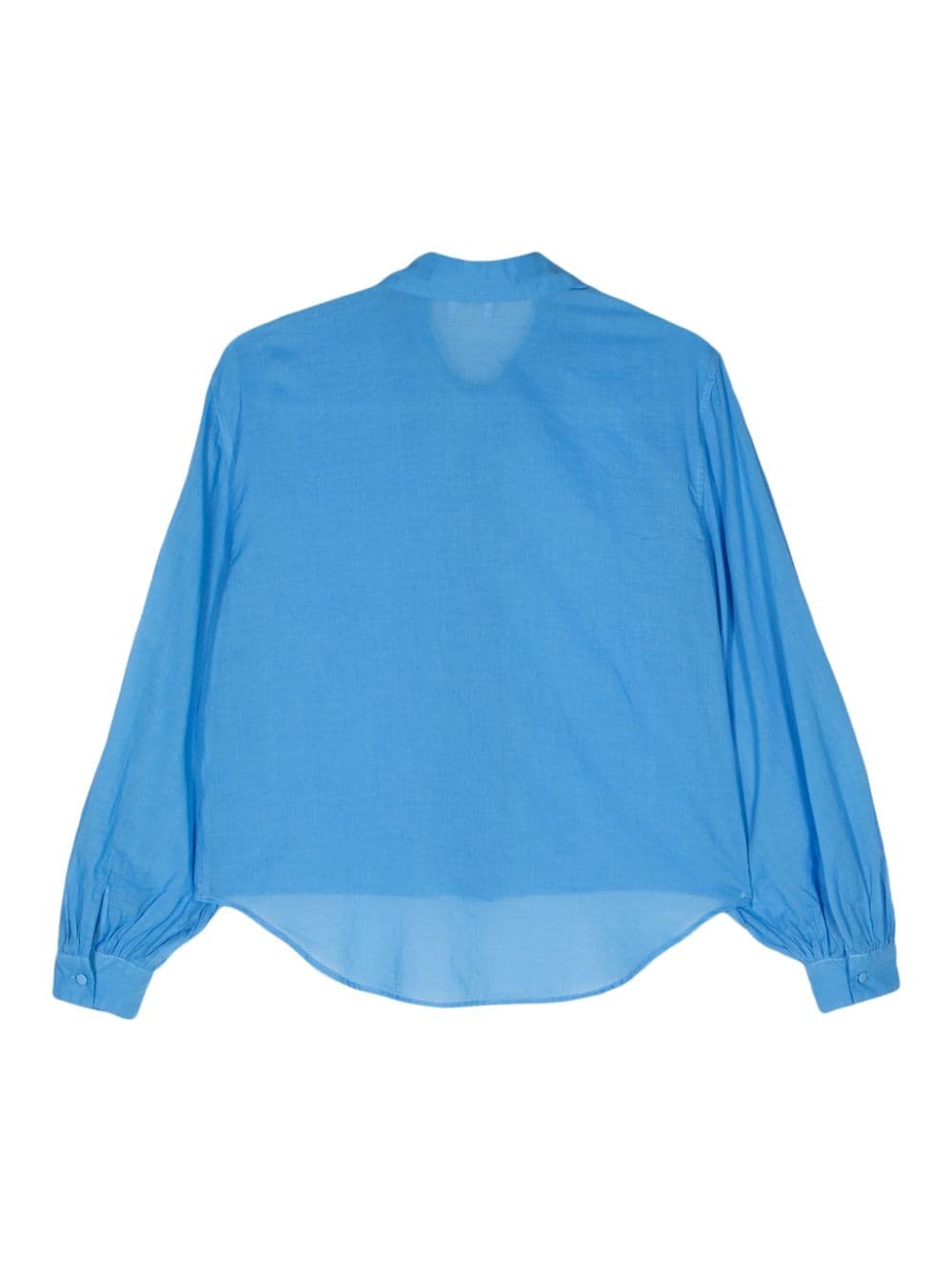 Shop Merci Long-sleeve Cotton Shirt In Blue