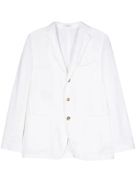 Boglioli single-breasted linen blazer