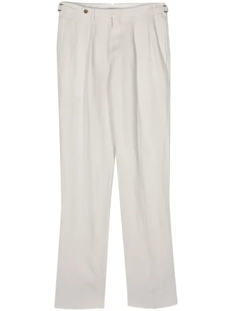 Boglioli pantalones rectos con motivo de espiga
