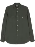 Boglioli slub-texture linen shirt - Green
