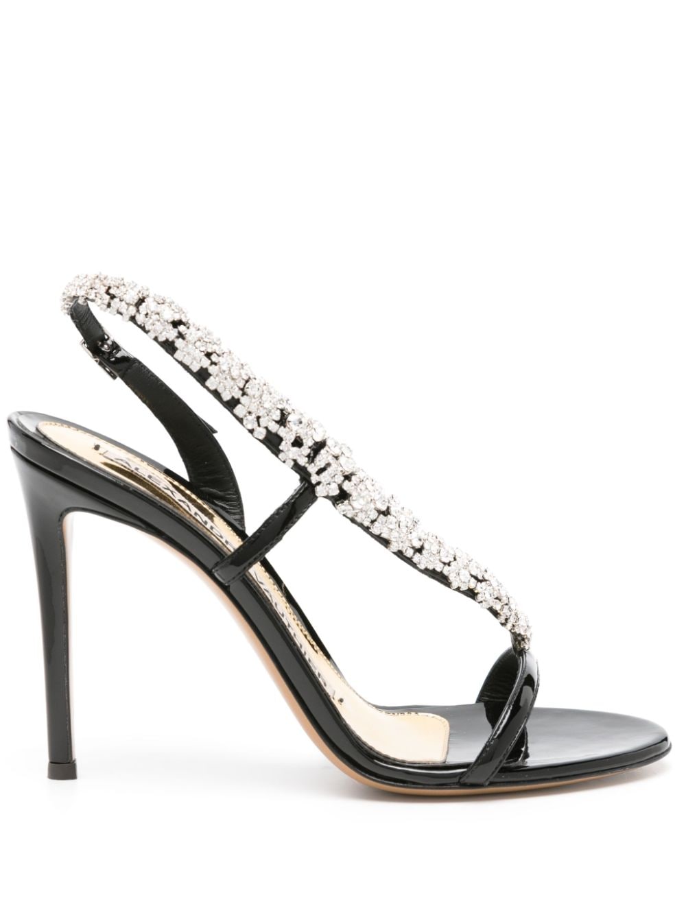 Alexandre Vauthier 105mm crystal-embellished sandals Black
