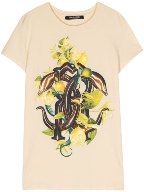 Roberto Cavalli monogram-print T-shirt