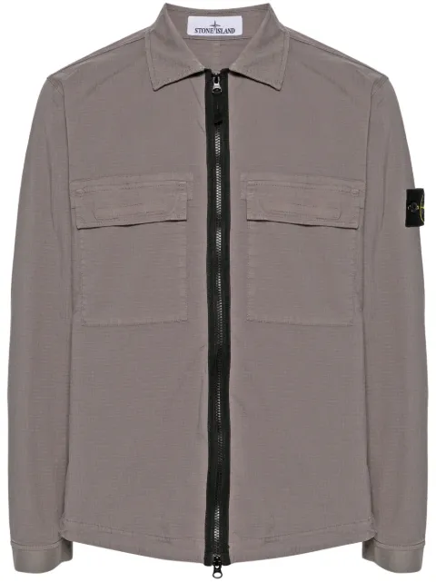 Stone Island Compass-badge shirt jacket