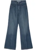 A.P.C. Clienteau high-rise wide-leg jeans - Blue