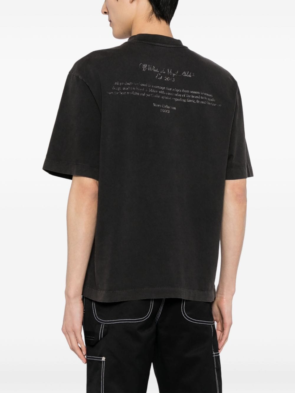 Off-White Mary Skate katoenen T-shirt Grijs