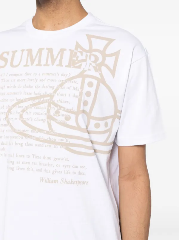 Vivienne Westwood signature-Orb logo-print T-shirt | White