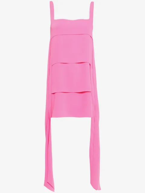 Alexis Hazel tiered draped minidress